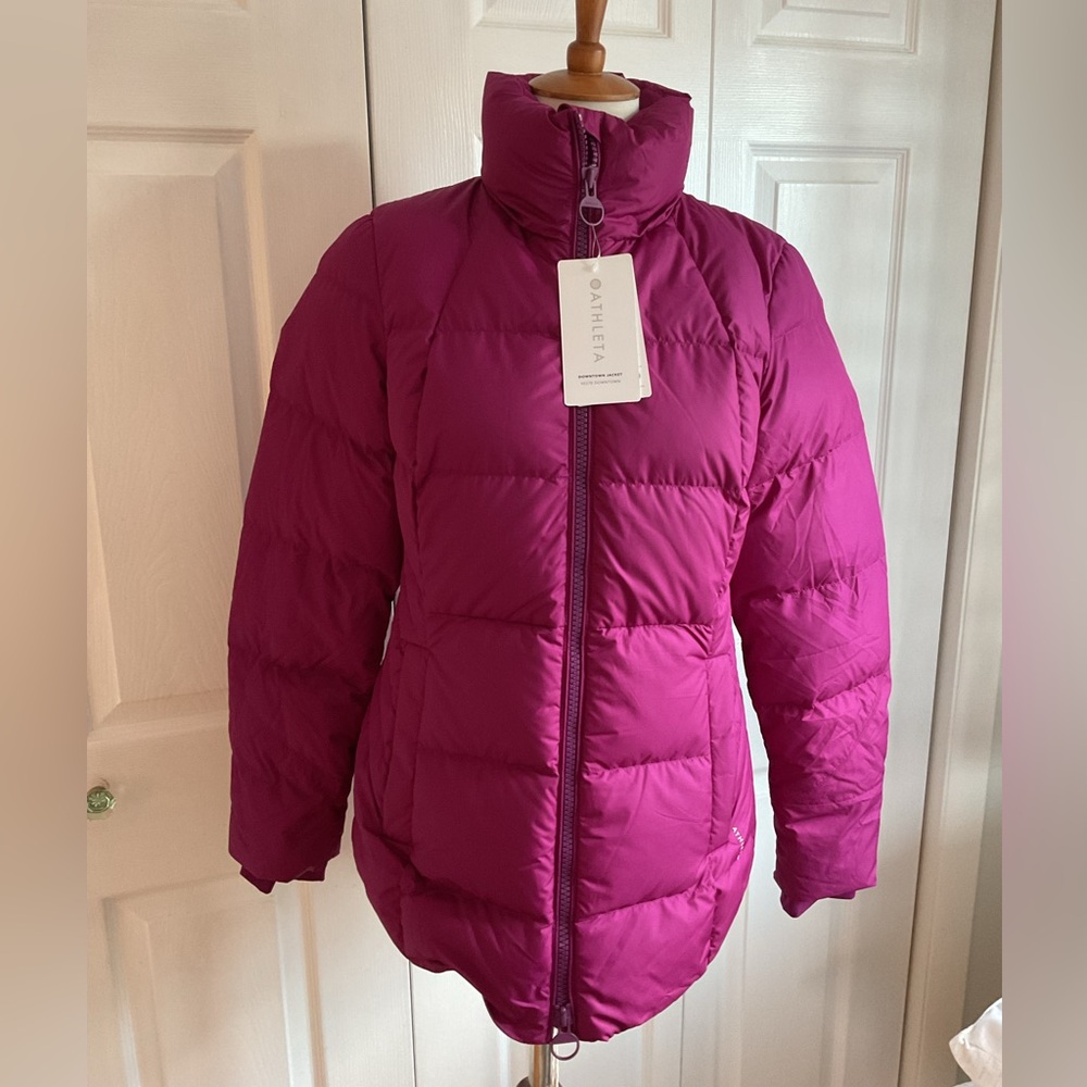 ATHLETA NWT Downtown Jacket size M water resistant down new